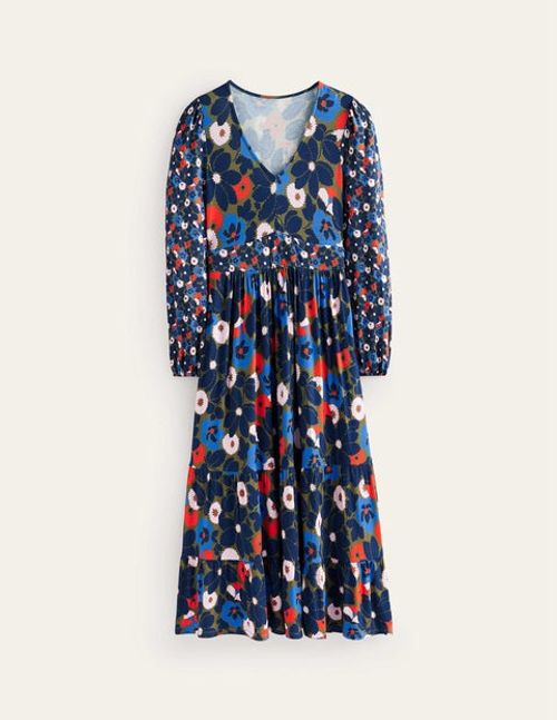 Hotch Potch V-Neck Midi Dress...