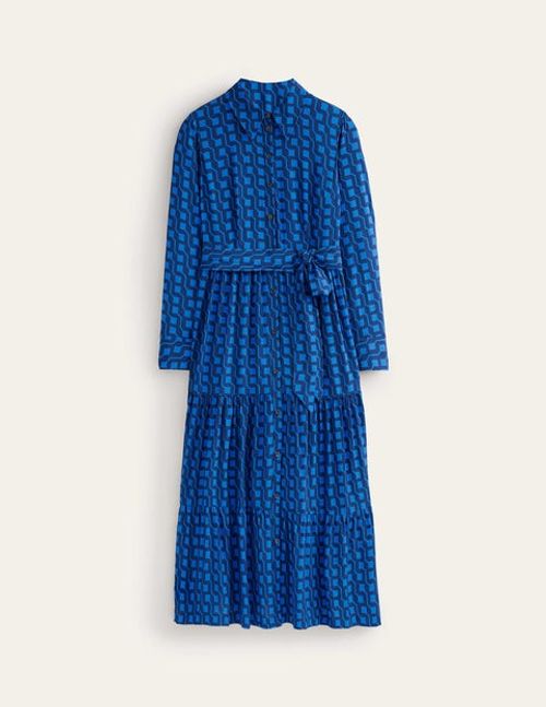 Flo Midi Shirt Dress Blue...