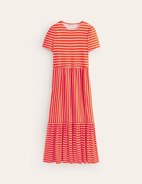 Emma Tiered Jersey Midi Dress...