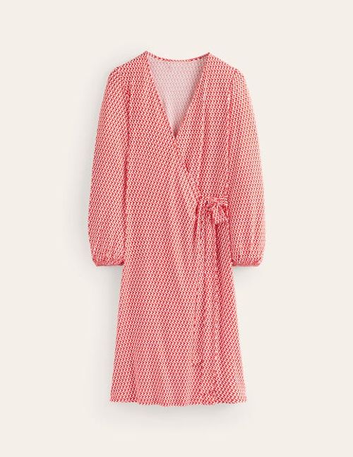 Joanna Jersey Midi Wrap Dress...