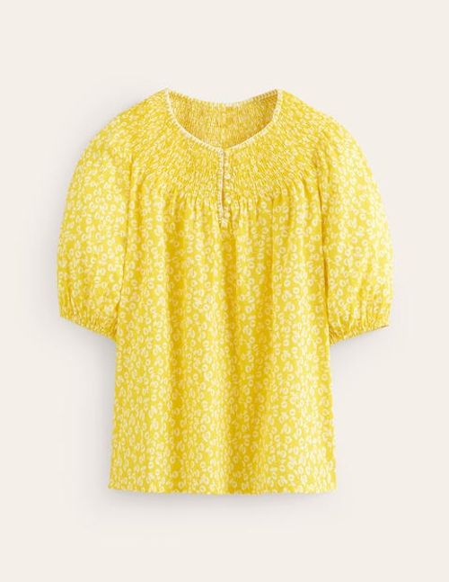 Easy Stitch Detail Top Yellow...