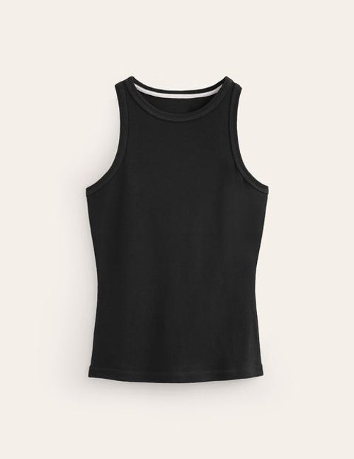 Ribbed Racer Vest Black Women...