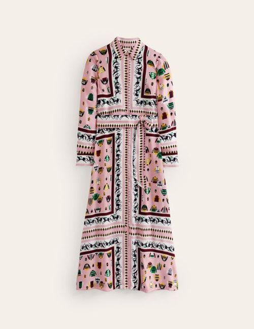 Claudia Maxi Shirt Dress Pink...