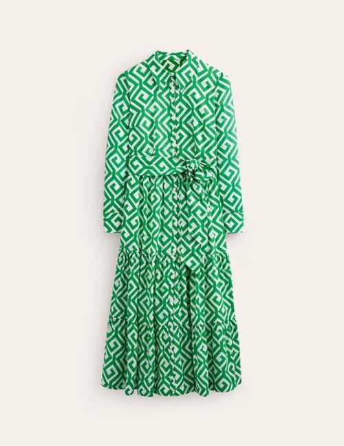 Flo Cotton Midi Shirt Dress...