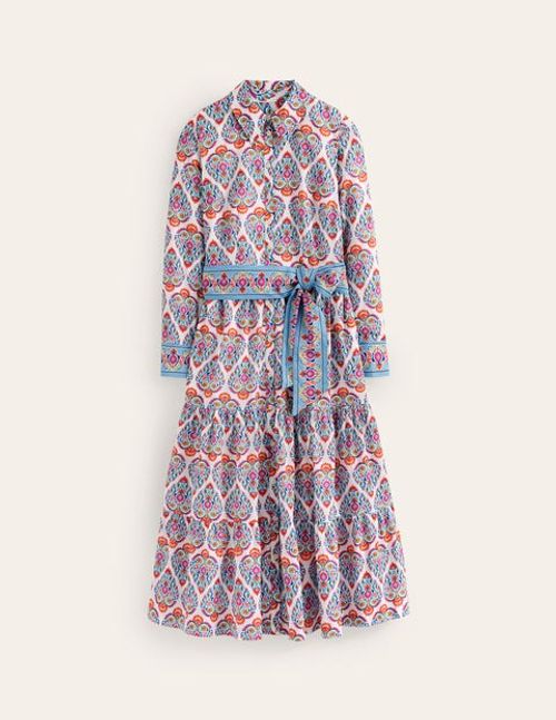 Flo Cotton Midi Shirt Dress...