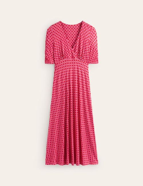 Rebecca Jersey Midi Tea Dress...