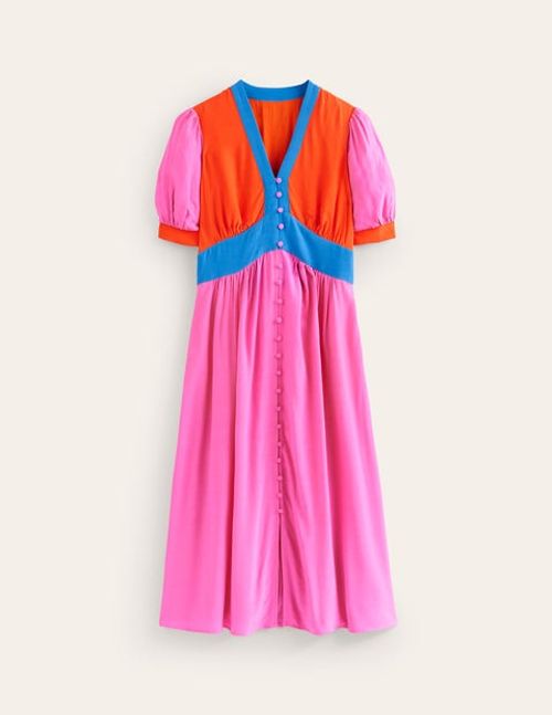 Elsa Midi Tea Dress Pink...