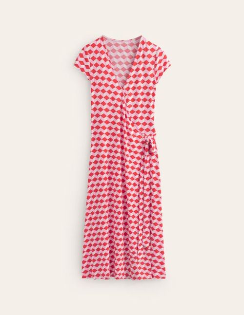 Joanna Cap Sleeve Wrap Dress...