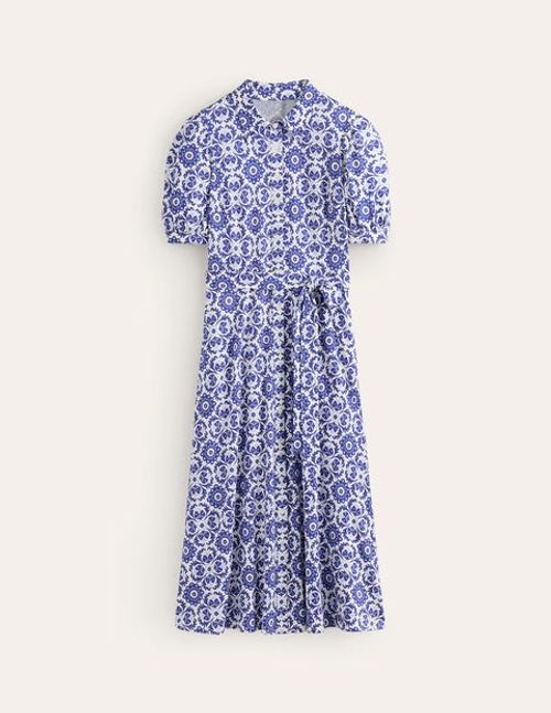 Libby Jersey Midi Shirt Dress...