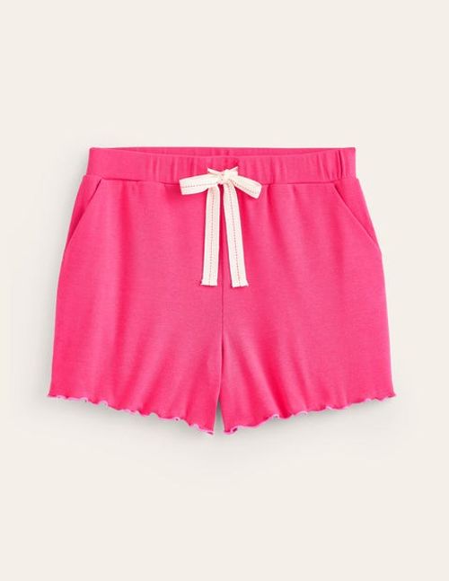 Lettuce Hem PJ Shorts Pink...