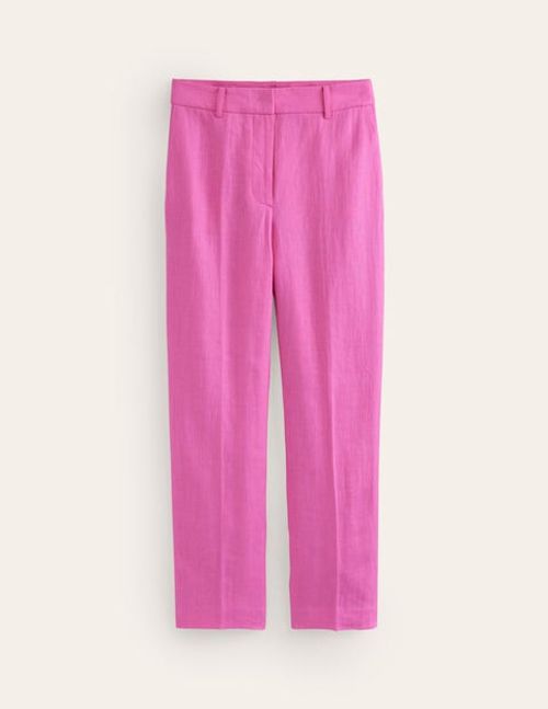 Kew Linen Trousers Pink Women...