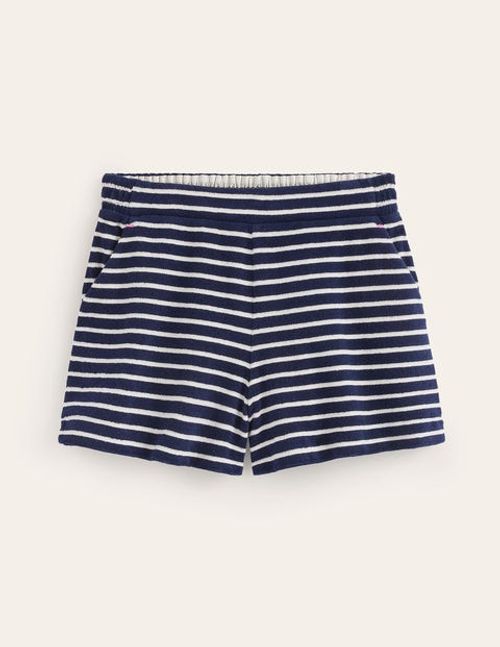 Towelling Shorts Blue Women...