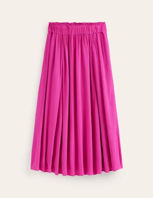 Crinkle Midi Skirt Pink Women...