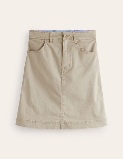 Nell Chino Mini Skirt Natural...