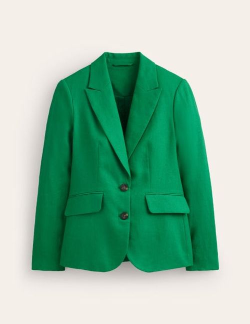 Marylebone Linen Blazer Green...