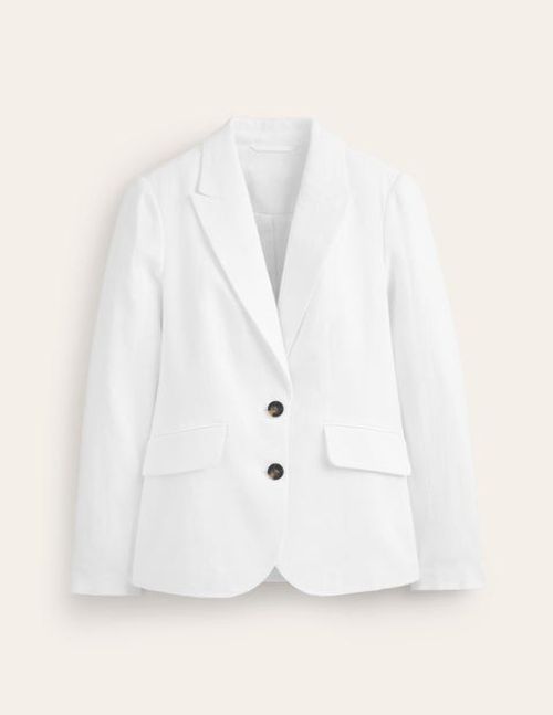 Marylebone Linen Blazer White...