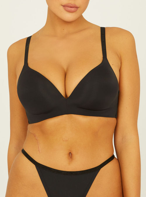 Super push up microfibre plunge t-shirt bra