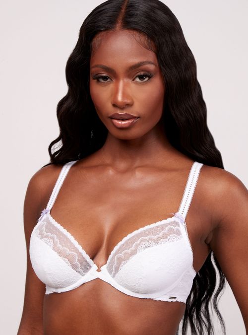 Boux Avenue Evelynne plunge bra - White - 34B, £18.00