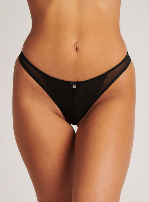 Bouxtique Filippa crotchless thong, Black