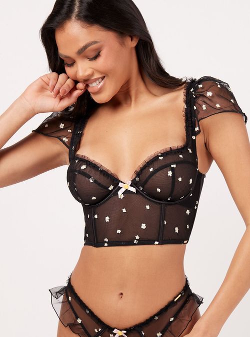 Boux Avenue SHEA UPDATE LONGLINE - Underwired bra - black 