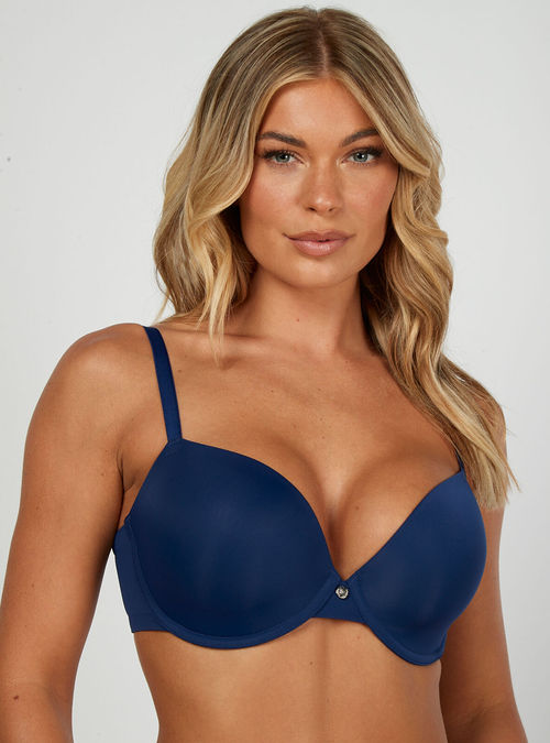 Boux Avenue T-shirt push-up bra - Navy - 36G, £16.00