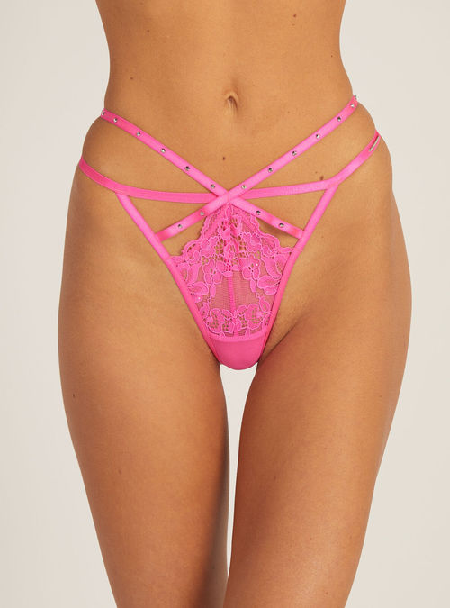 Boux Avenue Bouxtique Zarina g-string thong - Hot Pink - 18, £6.00