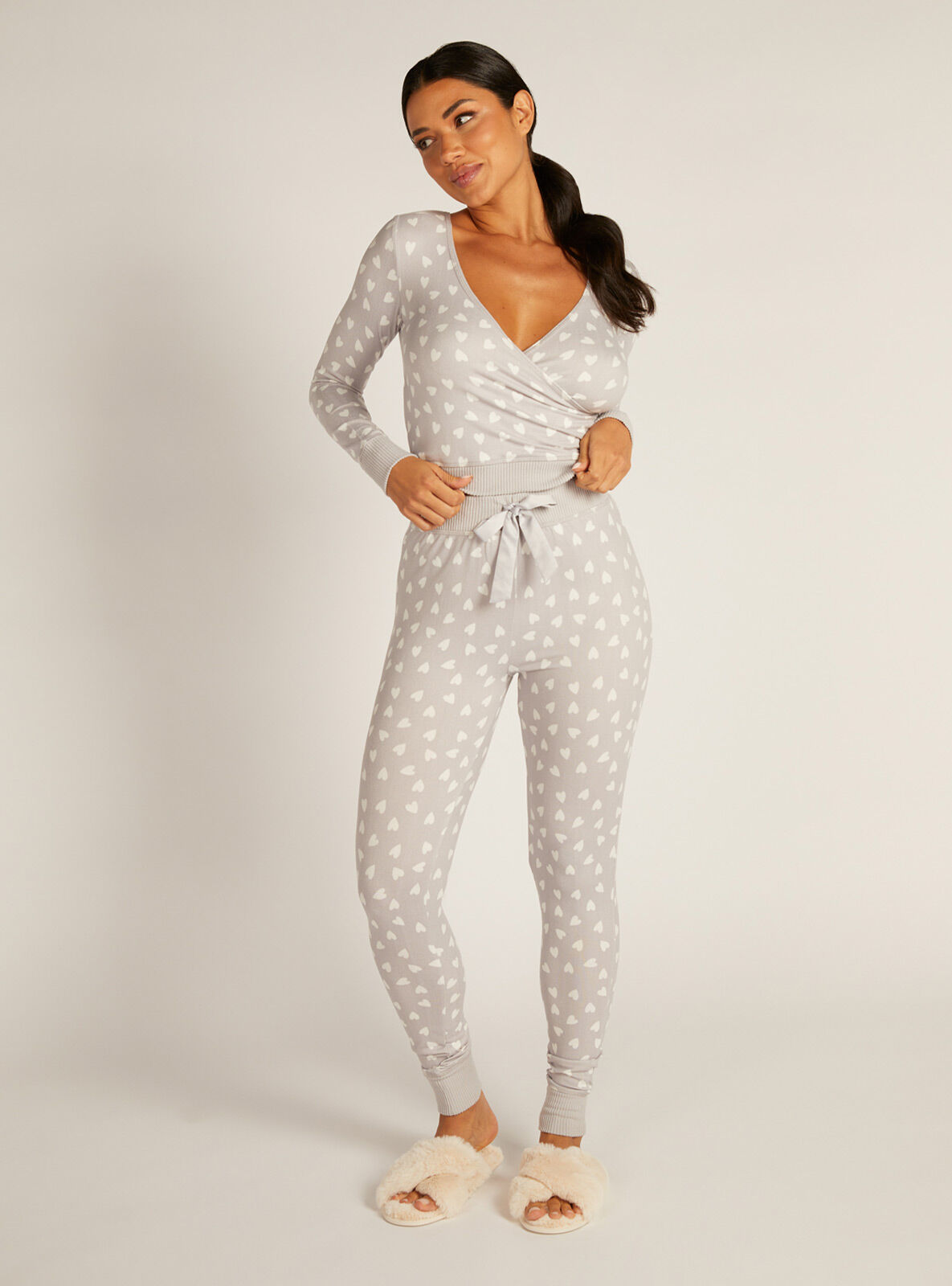 Wrap pyjama top hotsell