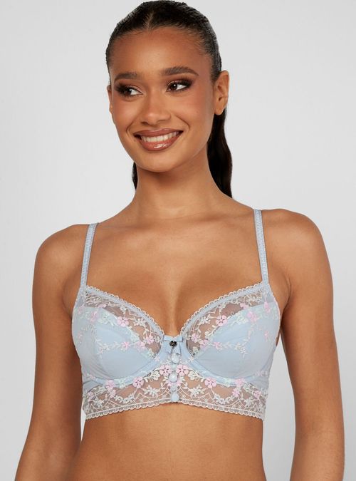 Boux Avenue Shea longline bra - White - 38C, £12.00