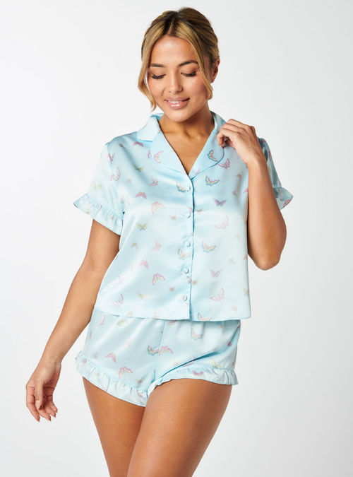 BUTTERFLY SATIN PJ SET