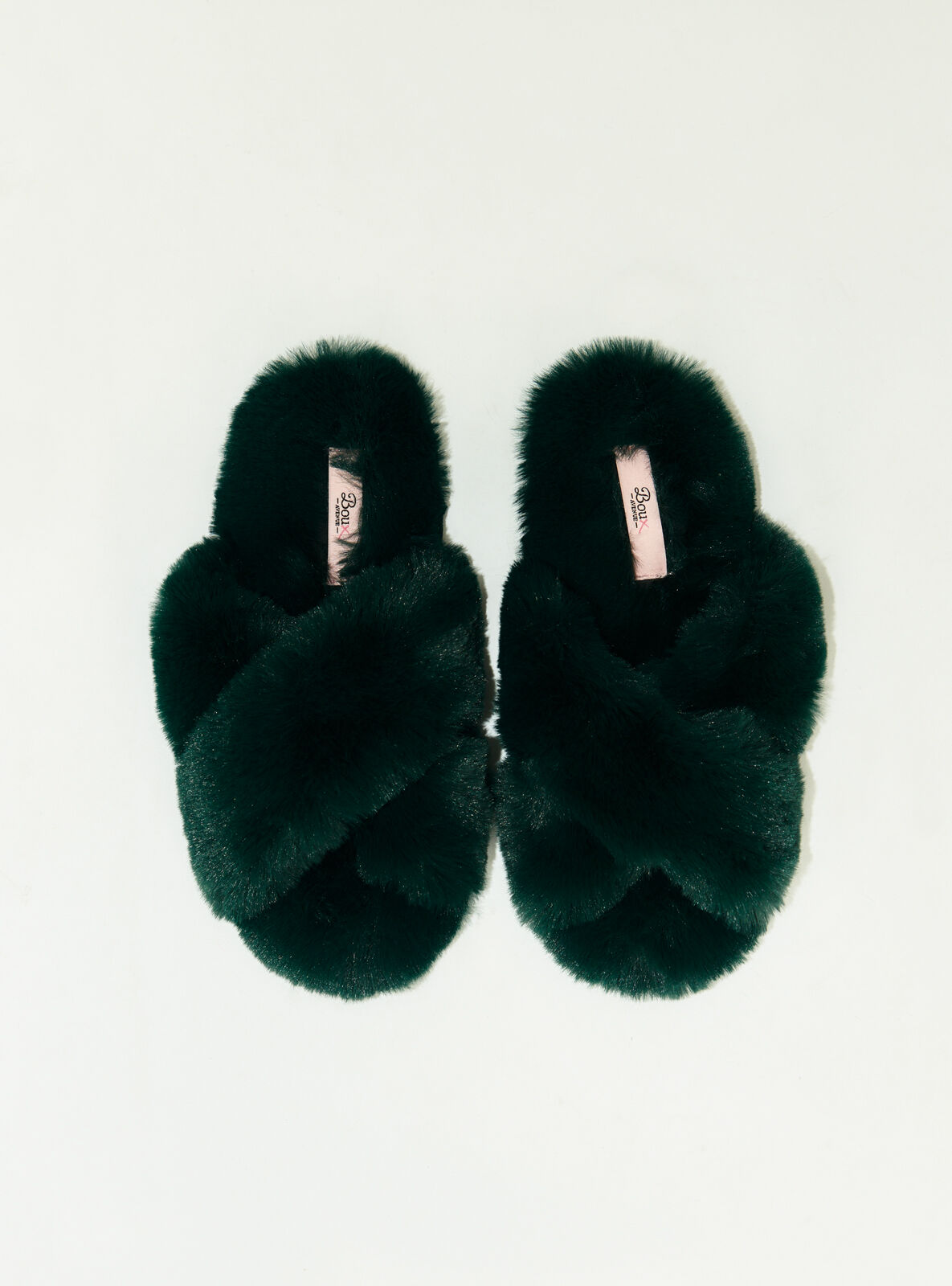 Boux Avenue Cross band slider slippers Emerald 5 6 10.00