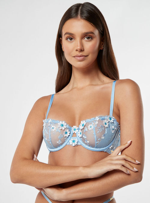 Boux Avenue Monica balconette bra - Blue Mix - 36DD