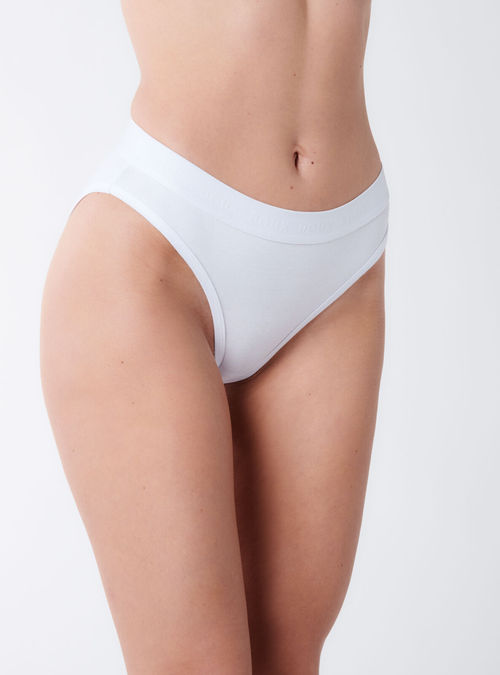 Boux Avenue Nell high leg boxer thong - White - 18