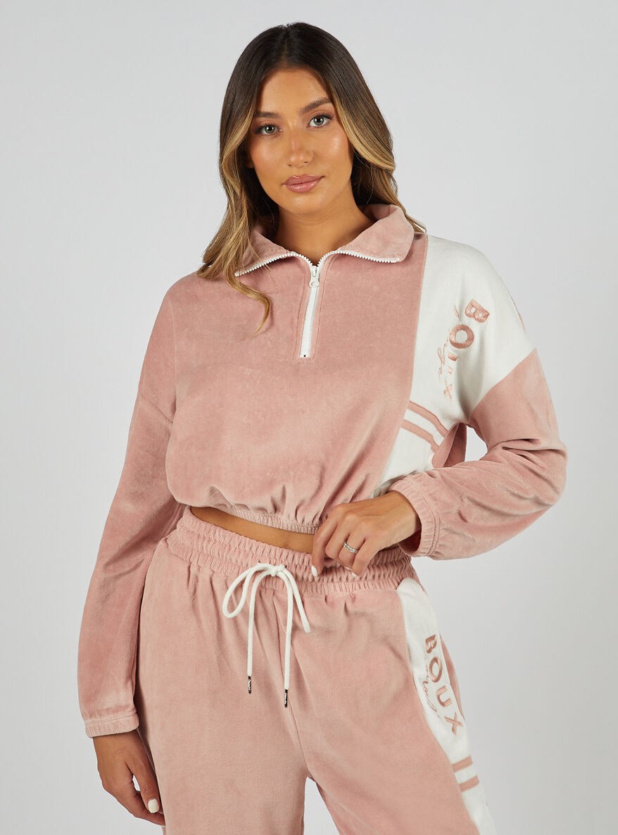 Missguided playboy velour tracksuit store