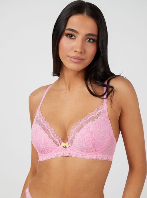 Boux Avenue Lyanna plunge bra - Neon Orange - 36C