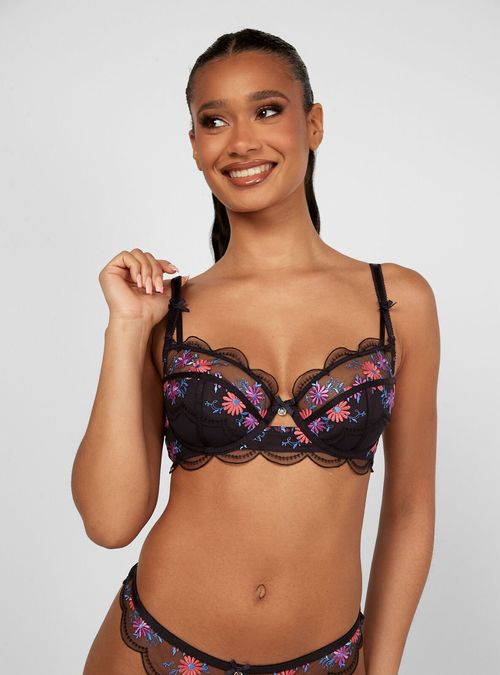 Boux Avenue Camryn balconette bra - Black - 36F, £14.00