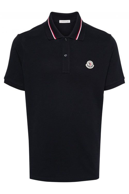 MONCLER BRANDED COLLAR POLO...