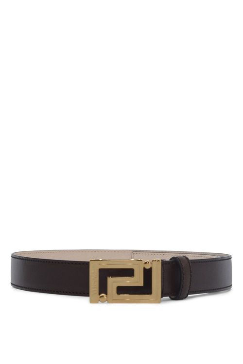 VERSACE GRECA BUCKLE LEATHER...