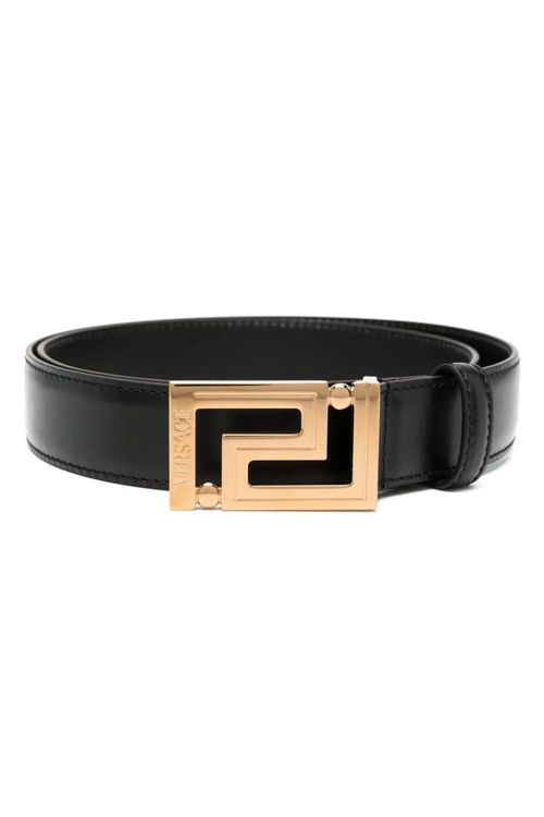 VERSACE GRECA LEATHER BELT...