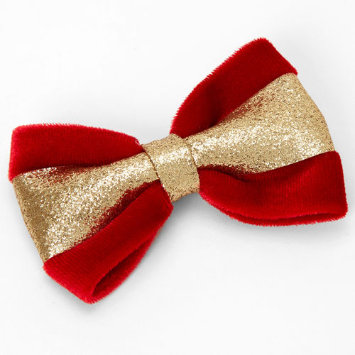 Claire's Gold Glitter & Red...