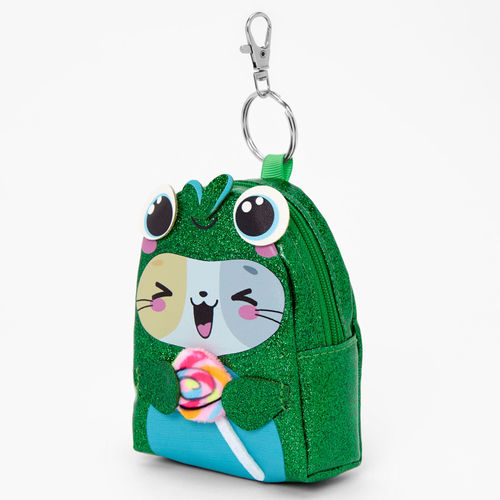 Claire's Rainbow Stripe Mini Backpack Keychain