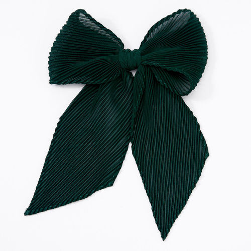 Claire's Club Chiffon Bow Barrette Hair Clip | Black