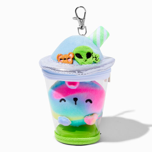 Claire's Boba Tea Lip Gloss Keychain