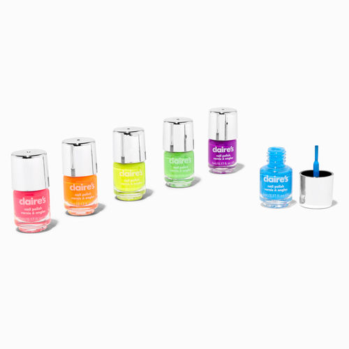 Claire's Rainbow Mini Nail Polish Set - 6 Pack