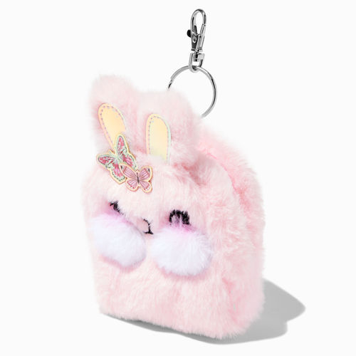 Pink Marble Mini Backpack Keychain