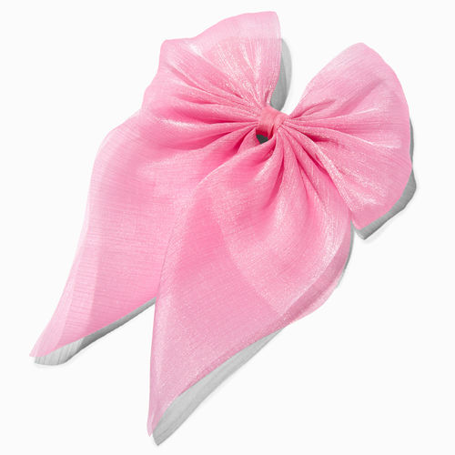 Claire's Pink Sheer Bow Hair...