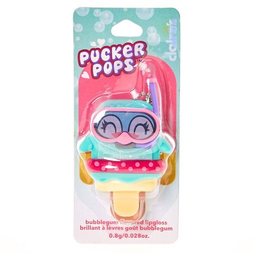 Claire's Pucker Pops Scuba Penguin Lip Gloss - Bubble Gum