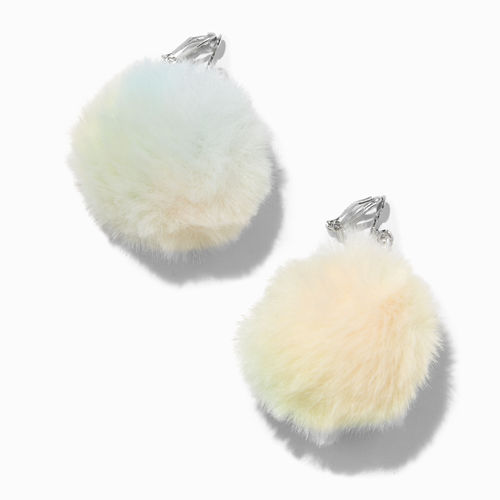 Claire's Silver 1.5" Pom Pom...