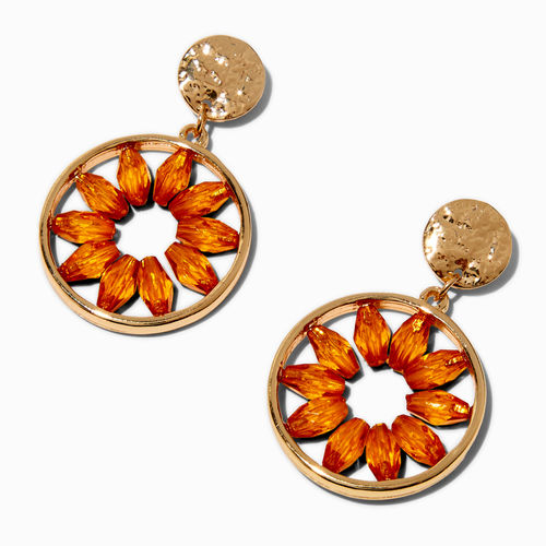 Claire's Orange Beaded Flower...