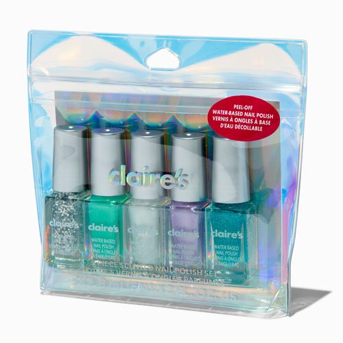 Claire's Mermaid Scented Peel Off Nail Polish Set - 5 Pack