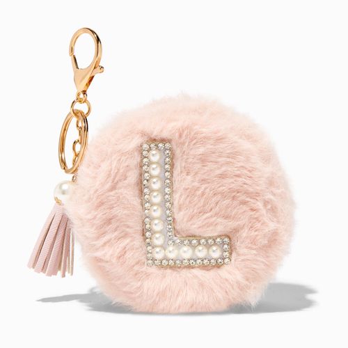 Claire's Mint Cat Pom Keyring